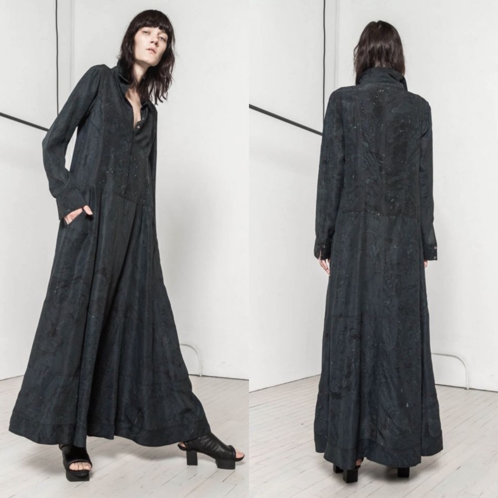 NWT Nicholas K Orion Dress SD-457B Black/Storm